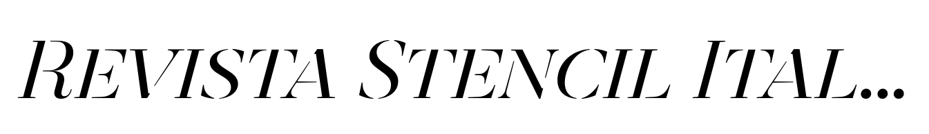 Revista Stencil Italic